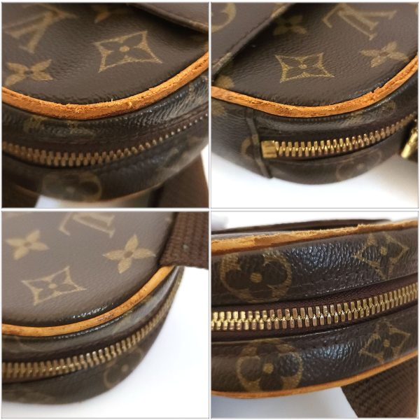 449 5 Louis Vuitton Pochette Ganju Body Bag Monogram Brown