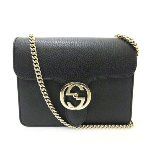 45663 1 Gucci Interlocking G Chain Calf Shoulder Bag