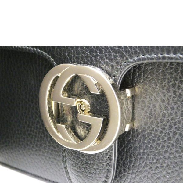 45663 7 Gucci Interlocking G Chain Calf Shoulder Bag