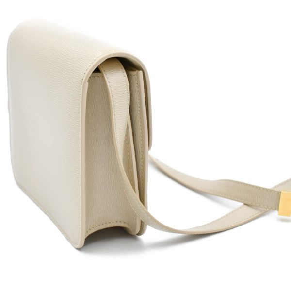 4623e220005 4 CELINE Classic Box Small Logo Shoulder Bag Beige