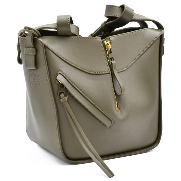 4623f120003 3 LOEWE Hammock 2way Handbag Shoulder Bag Khaki