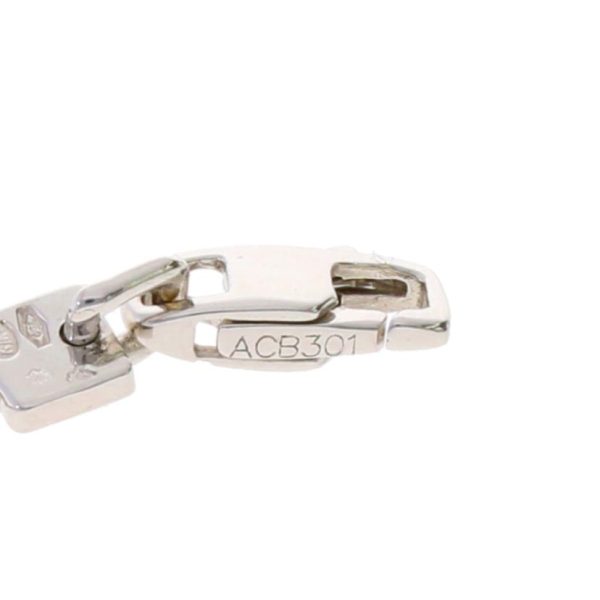 46324 5 Louis Vutton Monogram Engrave Brassler Bracelet Jewelery White Gold