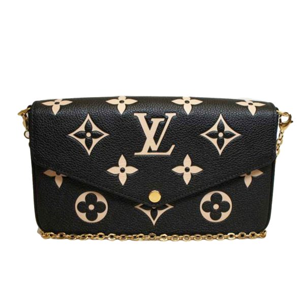 47033 1 Louis Vuitton Pochette Empreinte Shoulder Bag Black