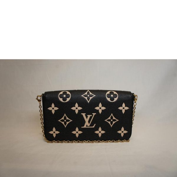 47033 2 Louis Vuitton Pochette Empreinte Shoulder Bag Black