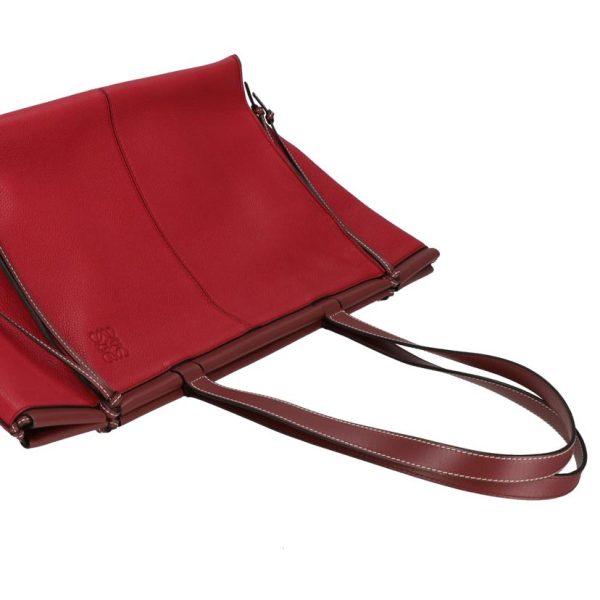 47462 4 Loewe Cushion Tote Medium Red