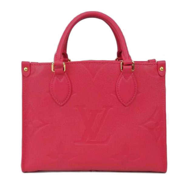 47929 1 Louis Vutton On The Go PM Empriente Freesia Bag Pink