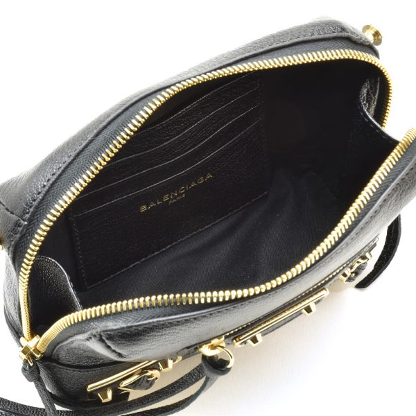 488798aq40g 1000 05 Balenciaga Chevre Reporter XS Shoulder Bag Black