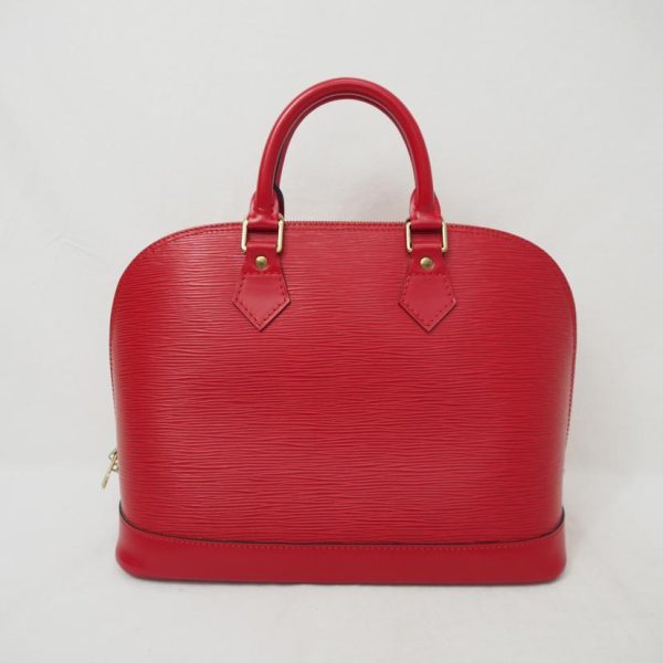 49602 2 Louis Vuitton Alma Epi Bag Castilian Red