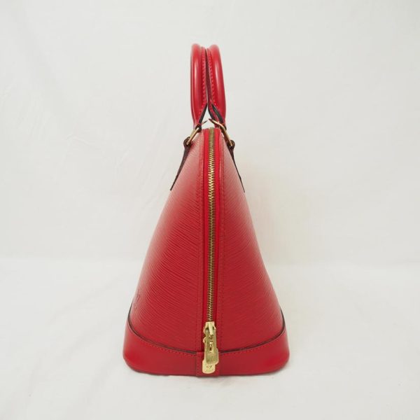 49602 3 Louis Vuitton Alma Epi Bag Castilian Red