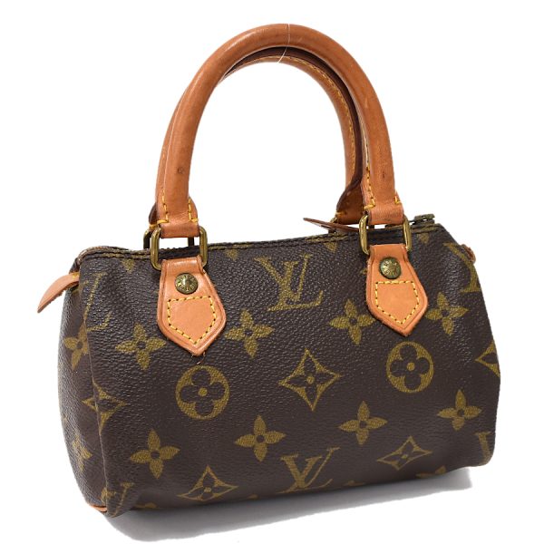 5000001884122668 1 LOUIS VUITTON Mini Speedy Handbag Mini Bag Brown