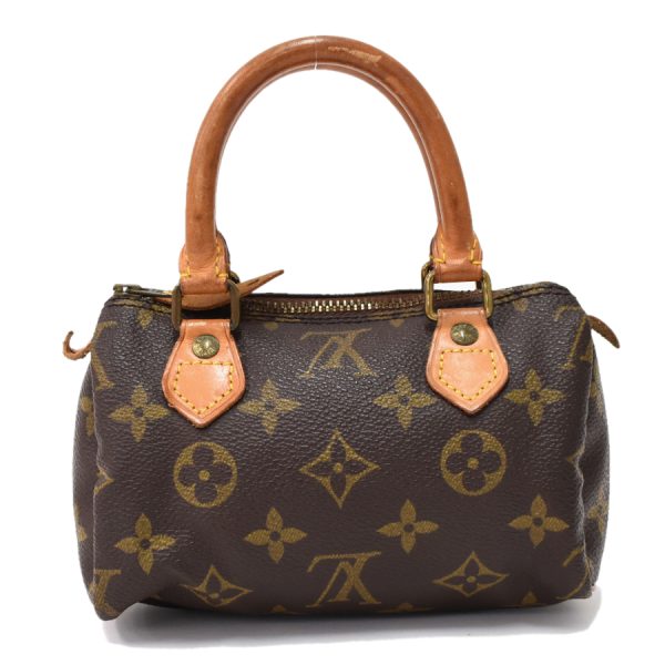 5000001884122668 3 LOUIS VUITTON Mini Speedy Handbag Mini Bag Brown