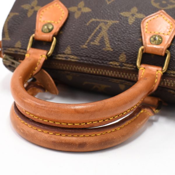 5000001884122668 7 LOUIS VUITTON Mini Speedy Handbag Mini Bag Brown