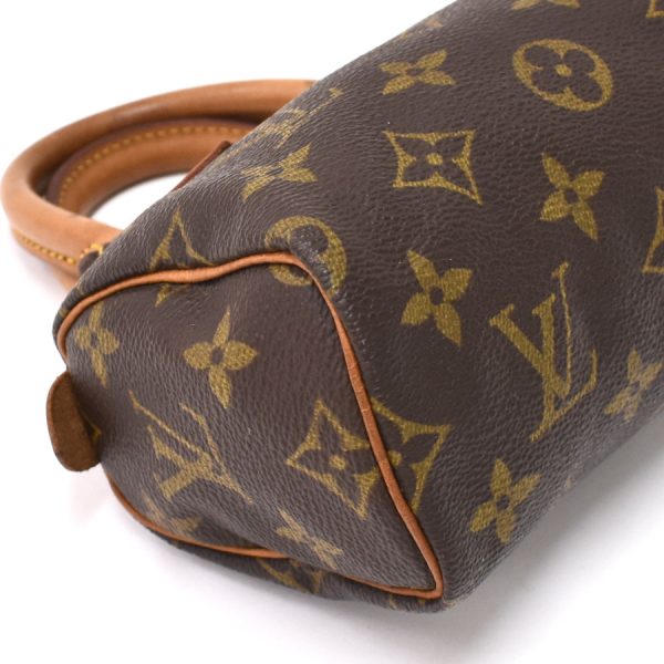 binary comment Louis Vuitton Mini Speedy 2way Shoulder Bag Monogram Brown