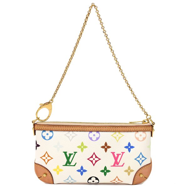 5000026884100114 3 Louis Vuitton Multicolor Pochette Mira MM Chain Bag Monogram Multicolor Bronze