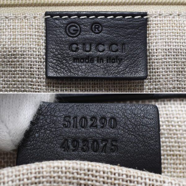 5000049884103002 9 Gucci Tote Bag Handbag Micro Guccisima Leather Black