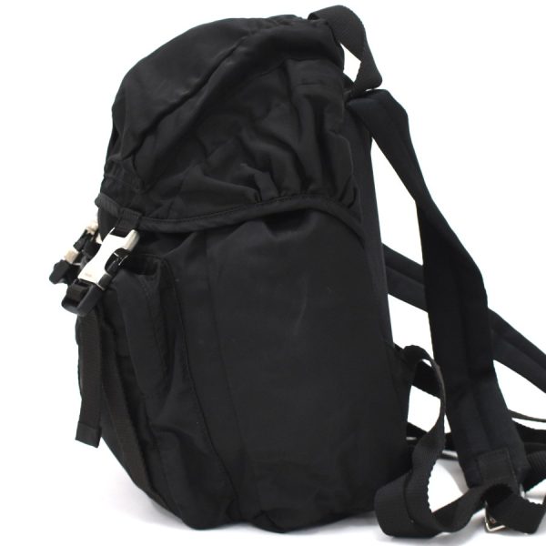 binary comment Prada Mini Rucksack Nylon Black