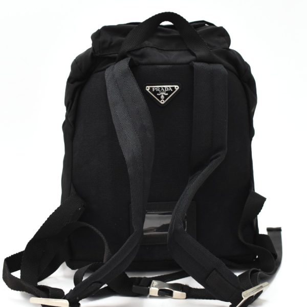 binary comment Prada Mini Rucksack Nylon Black