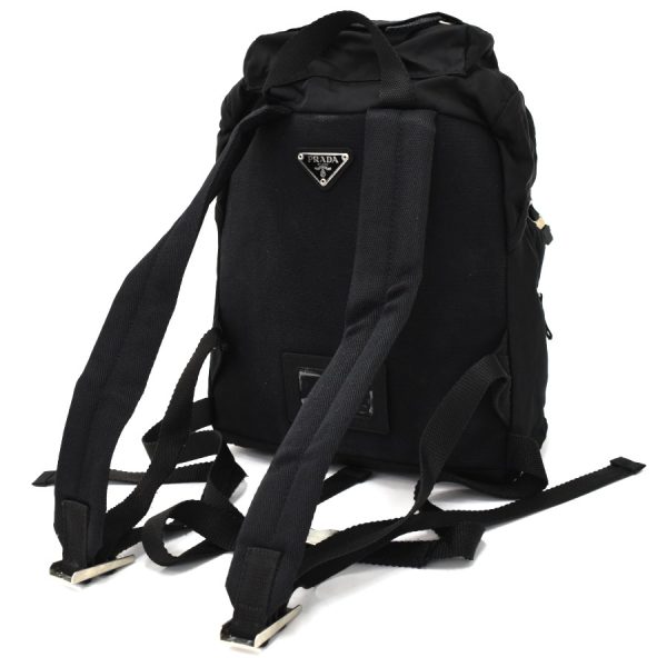 binary comment Prada Mini Rucksack Nylon Black