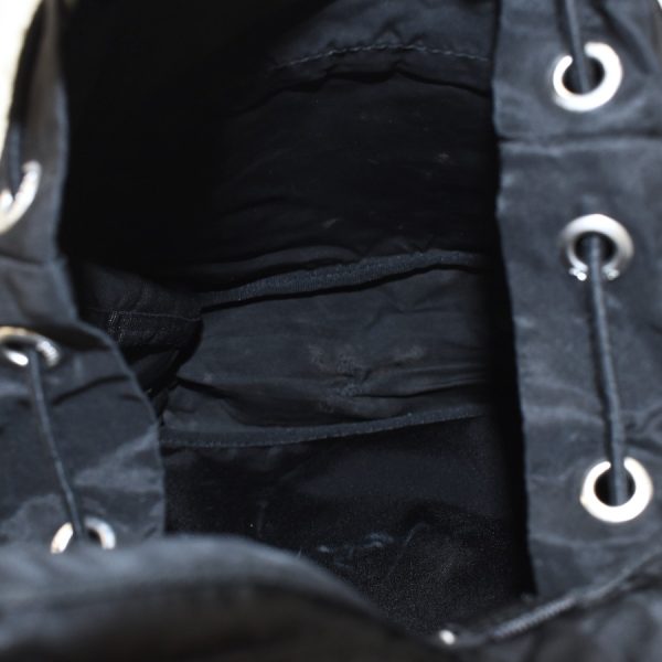 binary comment Prada Mini Rucksack Nylon Black