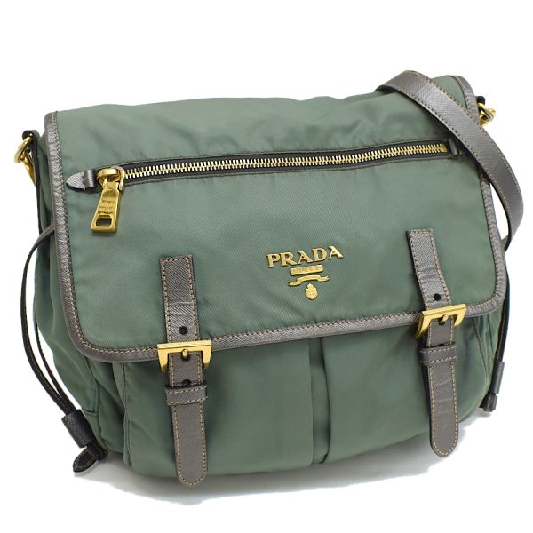 5000105884103324 1 Prada Crossbody Shoulder Bag Porpora Nylon Green