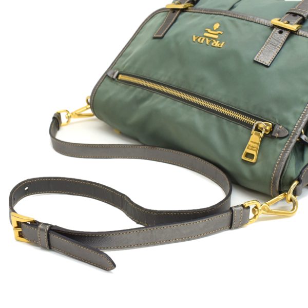 5000105884103324 6 Prada Crossbody Shoulder Bag Porpora Nylon Green