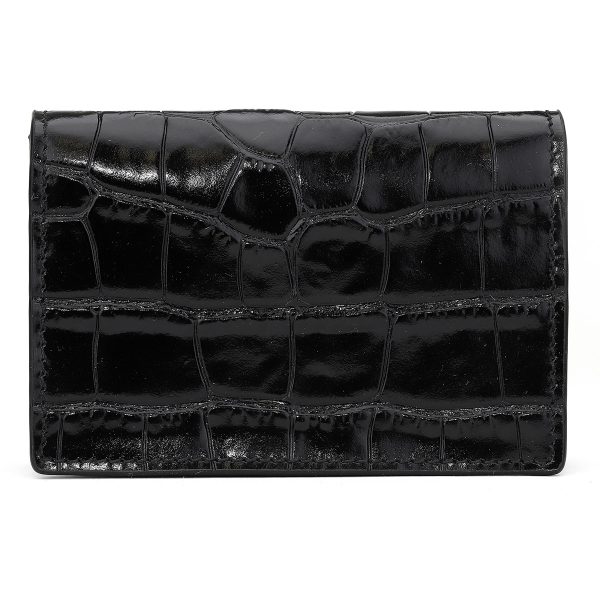 51040067l0039n401 2 Vivienne Westwood Card Case Crocodile Black