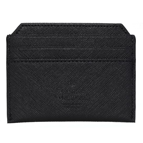 51110022l001nn402 2 Vivienne Westwood Card Case Saffiano Black