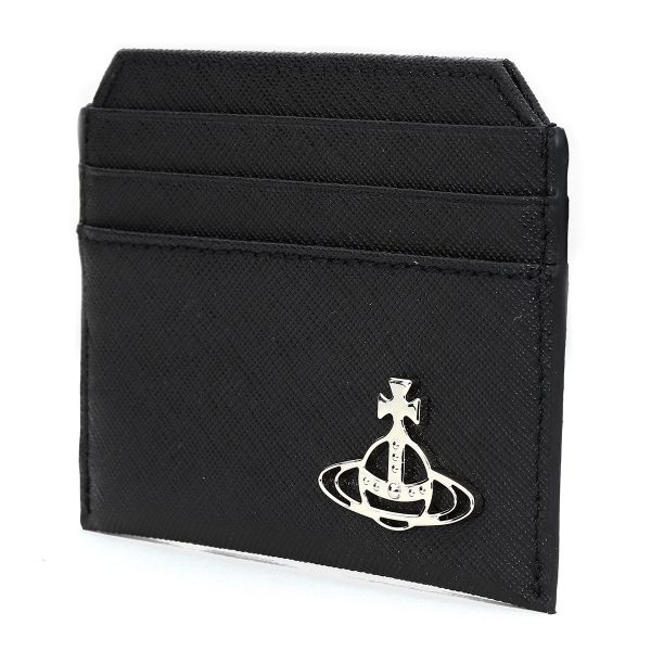 51110022l001nn402 4 Vivienne Westwood Card Case Saffiano Black