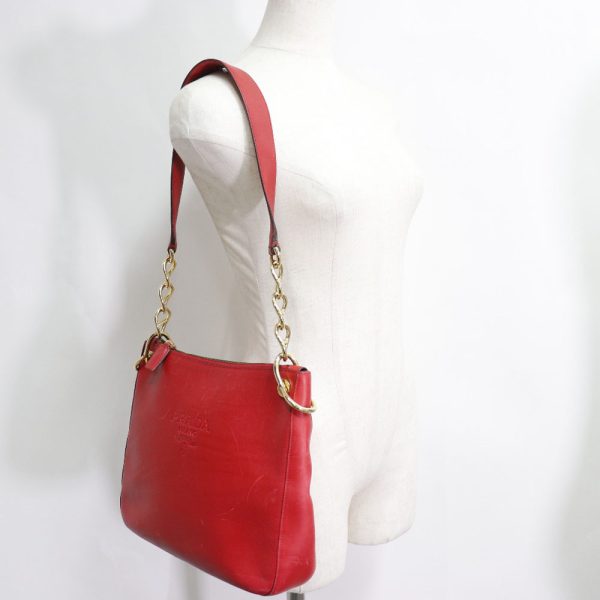 51170586 10 Prada Calf Leather Shoulder Bag B Rank Red