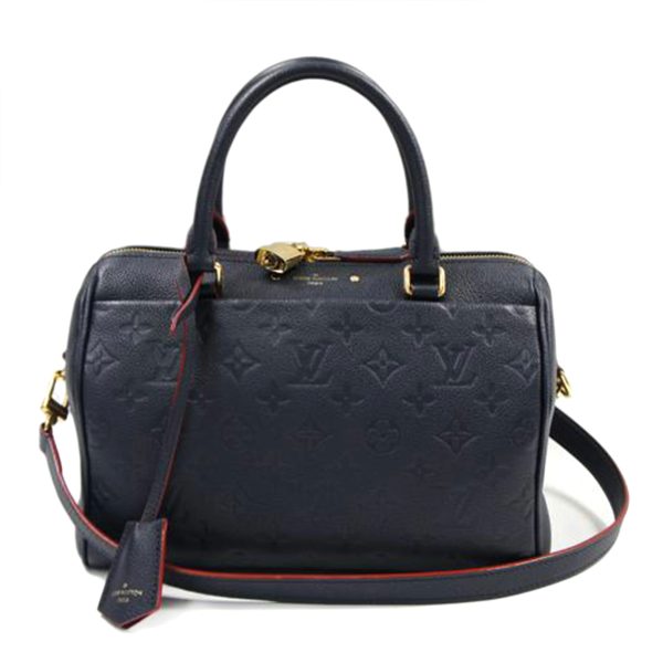 52091 1 Louis Vuitton Speedy Bandouliere 25 Marine Rouge