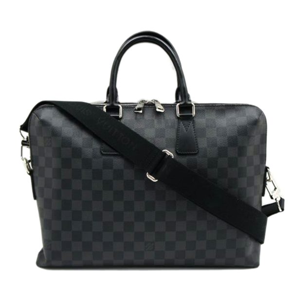 52305 1 Louis Vuitton Porte Cumin Jour Damier Graphite Black Bag