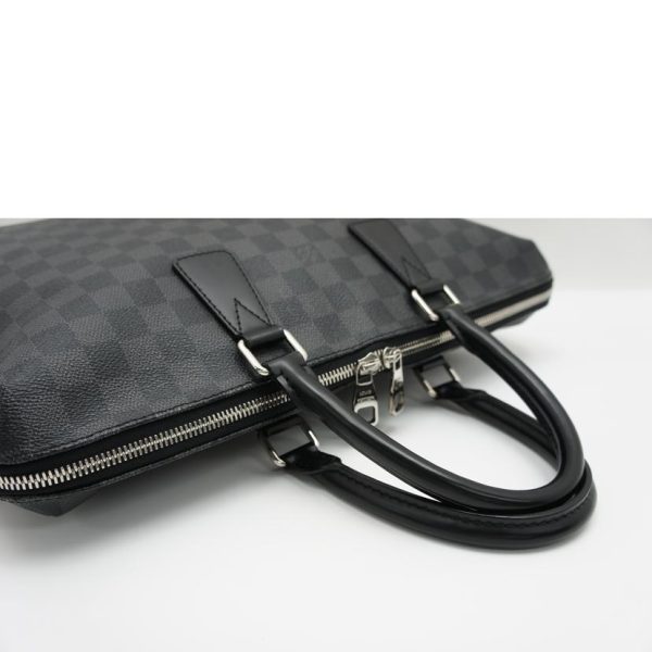 52305 4 Louis Vuitton Porte Cumin Jour Damier Graphite Black Bag