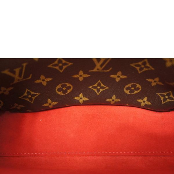 52312 6 Louis Vuitton Flower Tote Monogram Coquelicot Brown