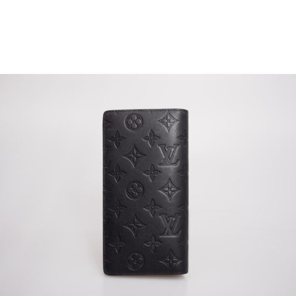 52459 2 Louis Vuitton Portefeuil Brazza Wallet Monogram Shadow Noir