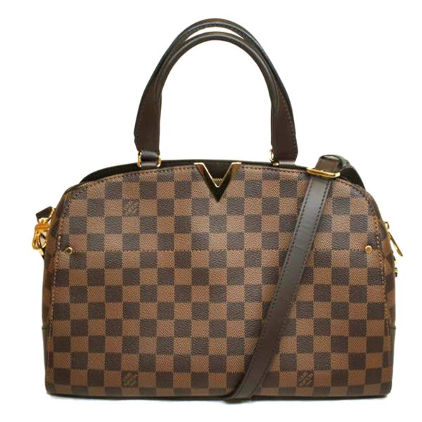 52831 1 Louis Vuitton Kensington Bowling Shoulder Bag Brown