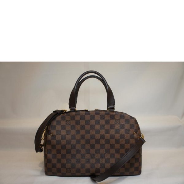 52831 2 Louis Vuitton Kensington Bowling Shoulder Bag Brown