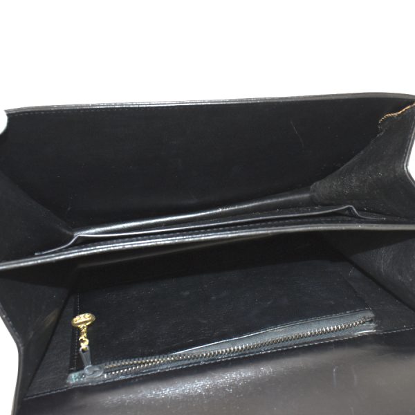 5300028884101289 7 Celine Shoulder Bag Horse Carriage Hardware Leather Black