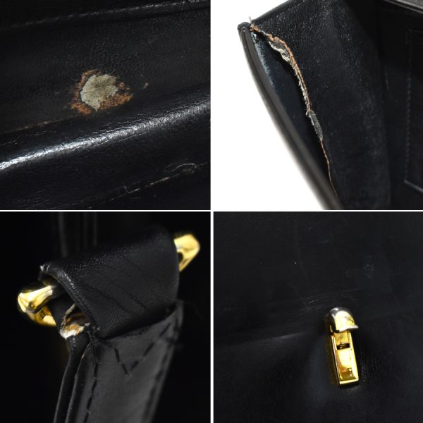 5300028884101289 9 Celine Shoulder Bag Horse Carriage Hardware Leather Black