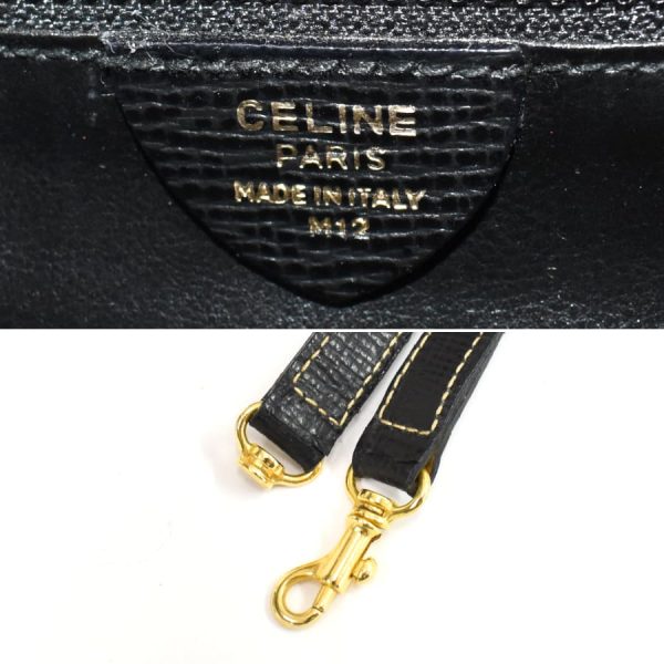 5300028884101589 9 Celine Handbag Logo Plate Circle Black