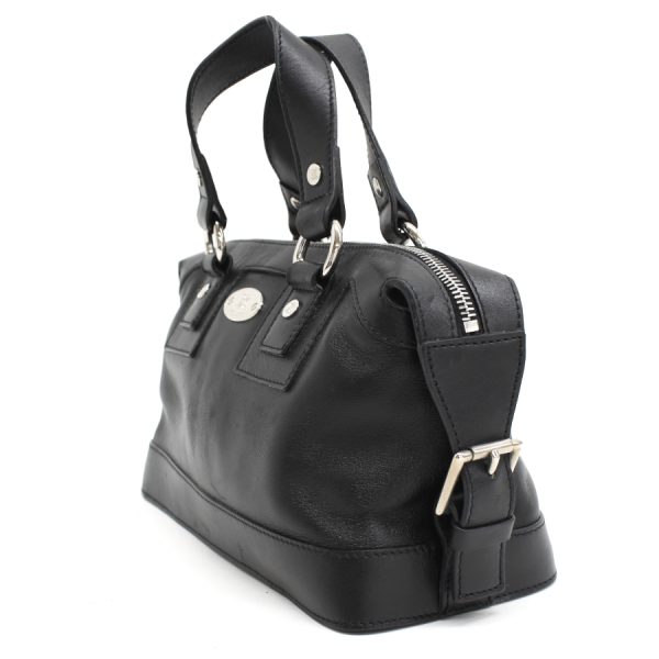 5300028884101941 2 Celine Boogie Bag Handbag Triomphe Leather Black