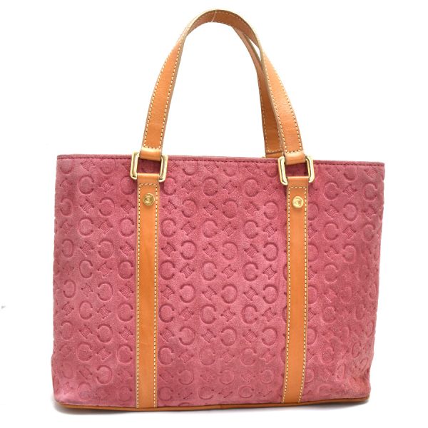 5300028889300062 3 Celine Handbag Suede Leather Pink Camel