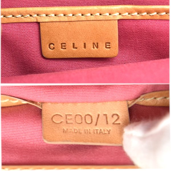 5300028889300062 9 Celine Handbag Suede Leather Pink Camel