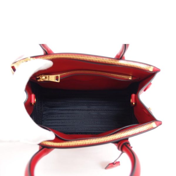 53352 5 Prada Saffiano Handbag Shoulder Paradigum Bag Red