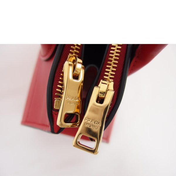 53352 9 Prada Saffiano Handbag Shoulder Paradigum Bag Red