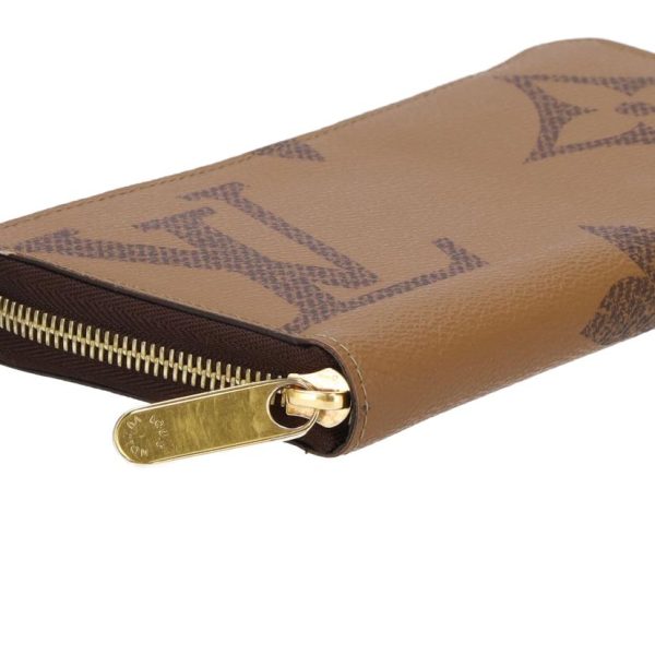 54119 3 Louis Vuitton Zippy Wallet Monogram Giant Brown