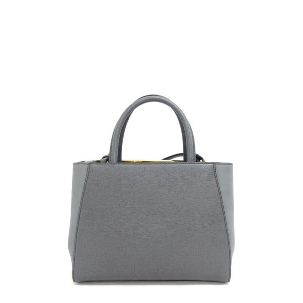 54335 2 Fendi Petit Toujour 2Way Shoulder Bag Gray