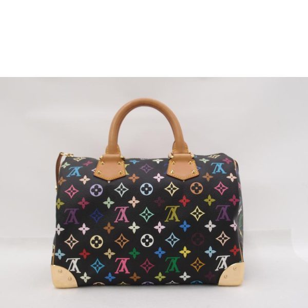 54973 2 Louis Vutton Noir 30 Speedy Bag Multicolor