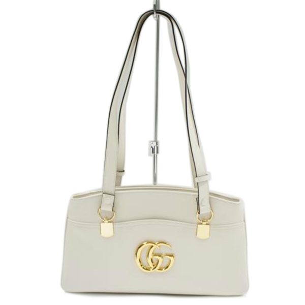 55139 1 Gucci Allie Leather Large Top Handle Bag