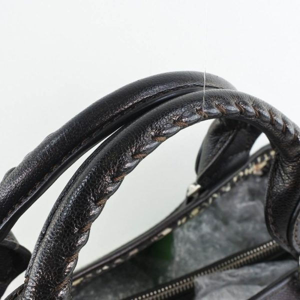 55140401 8 Celine Black Denim Leather Macadam Open Boogie Bag