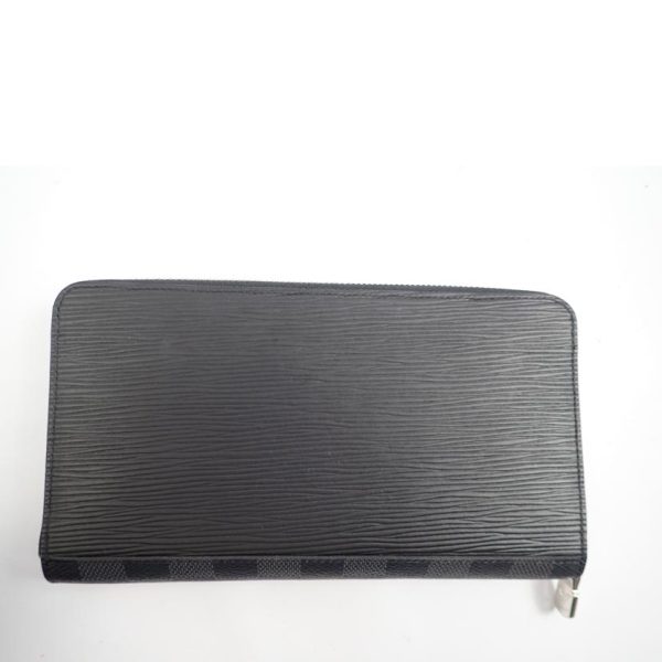 55238 2 Louis Vuitton Zippy Organizer NM Epi Damier Graphite